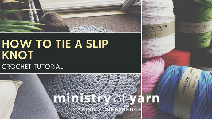 How to tie a slip knot for crochet or knitting