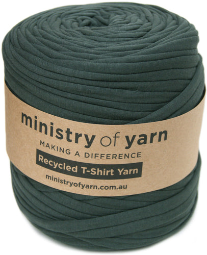 grey recycled tshirt yarn Australia MInistry of Yarn