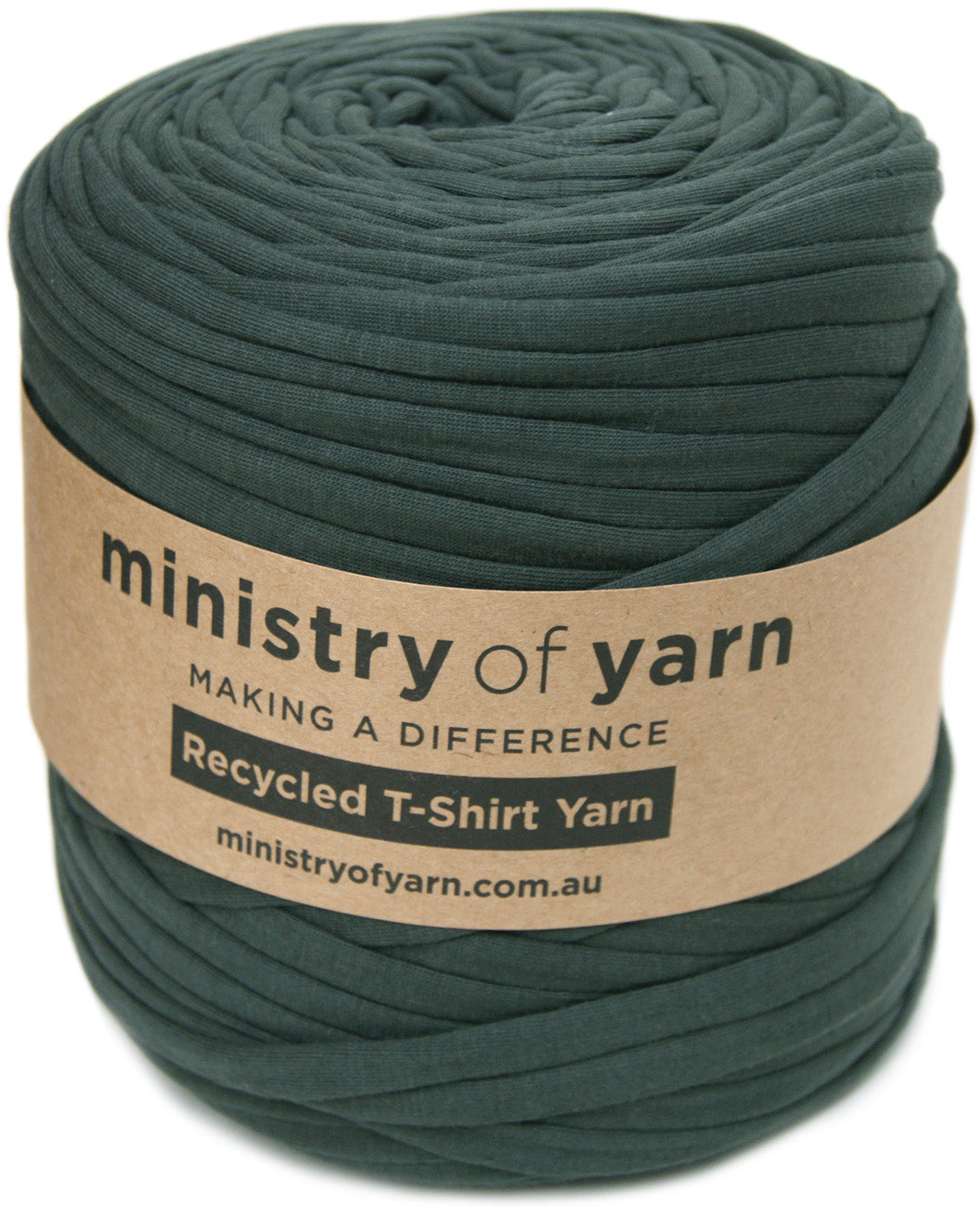 grey recycled tshirt yarn Australia MInistry of Yarn