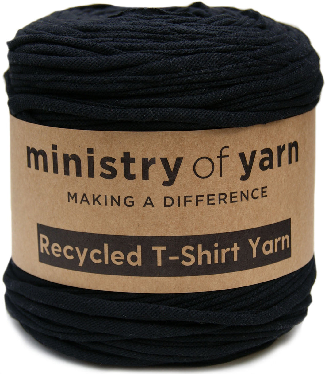 black pique recycled t-shirt yarn Australia