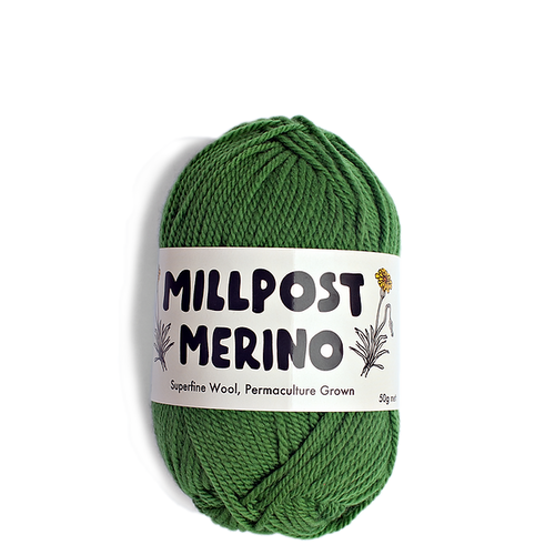 Millpost Merino Superfine Merino Ball - Bottle Green