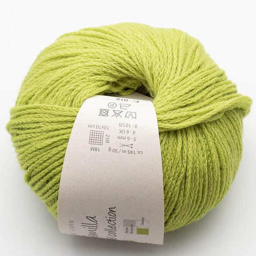 Semilla Cable GOTS organic wool Australia green chartreuse
