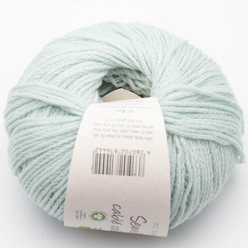 Semilla Cable GOTS organic wool Australia frosty green
