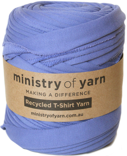 Mid purple recycled tshirt yarn Australia Ministry of Yarn