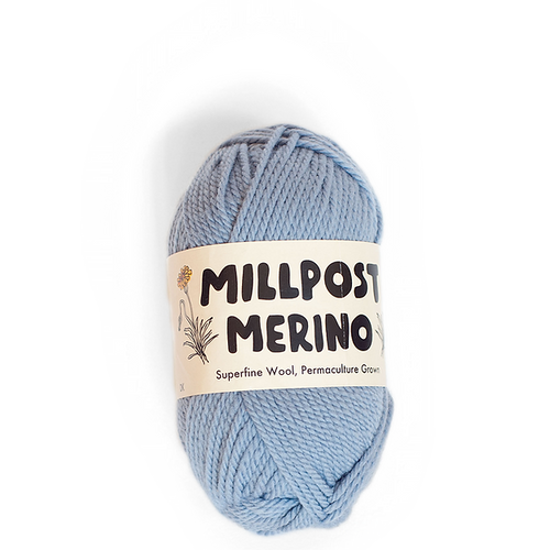 Millpost Merino Superfine Merino Ball - Light Blue