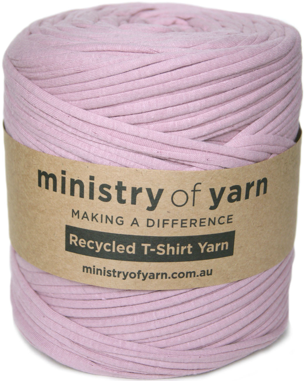 Lilac purple recycled tshirt yarn Australia Ministry of Yarn