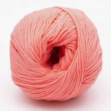 light bright pink vegan organic ecofriendly yarn cotton