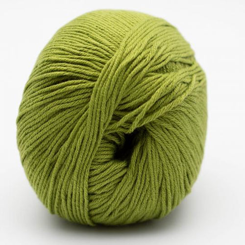 Bold green vegan cotton yarn organic