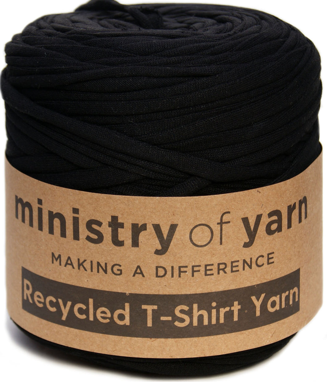 black recycled t-shirt yarn Australia