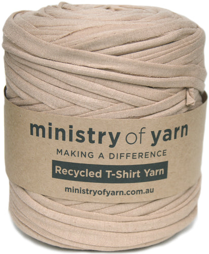 Light shiny recycle tshirt yarn Australia Ministry of Yarn