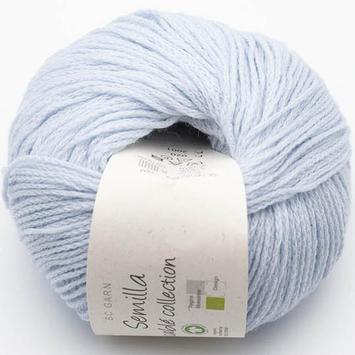 Semilla Cable GOTS organic wool Australia pastel blue