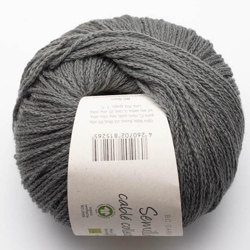 Semilla Cable GOTS organic wool Australia dark grey