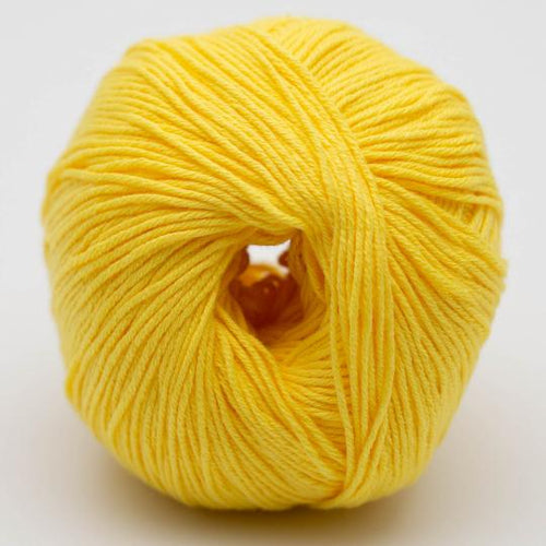bright yellow organic ecofriendly vegan yarn
