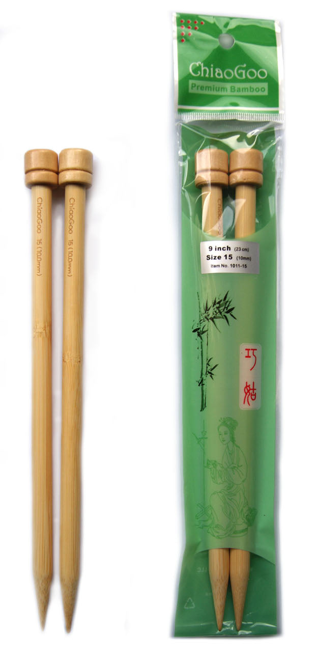 10mm ChiaoGoo Bamboo Knitting Needles