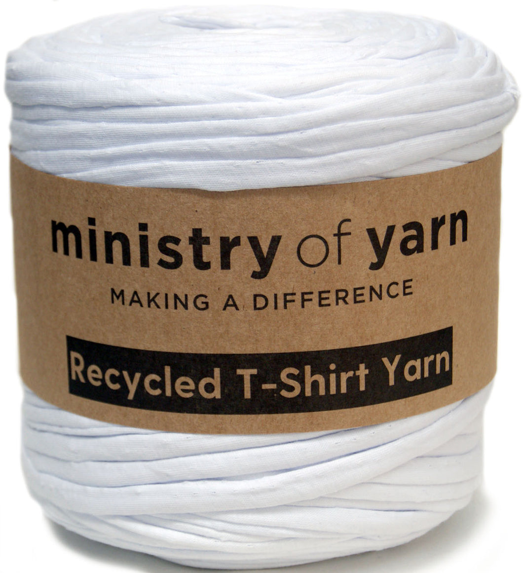 bluer white recycled t-shirt yarn Australia