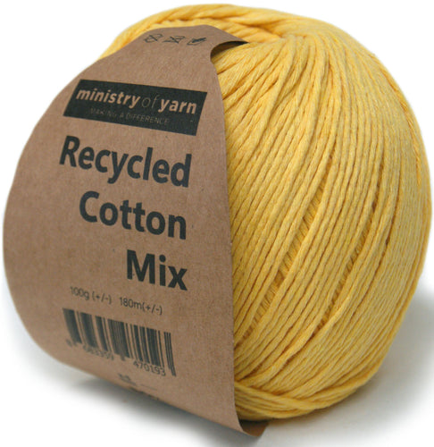 light yellow recycled cotton mix yarn amigurumi Australia'