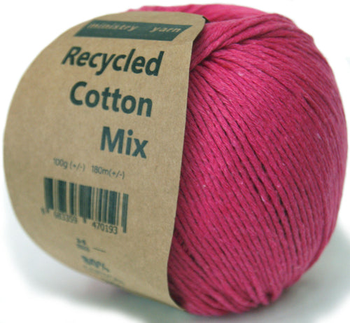 dark pink cotton little slim recycled cotton mix yarn Australia