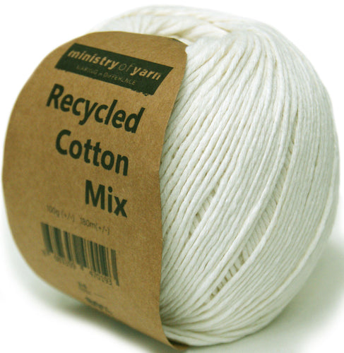Cream recycled cotton mix amigurumi slim yarn Australia