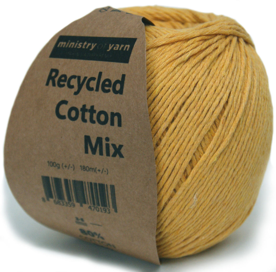 light mustard recycled cotton yarn Australia amigurumi slim little