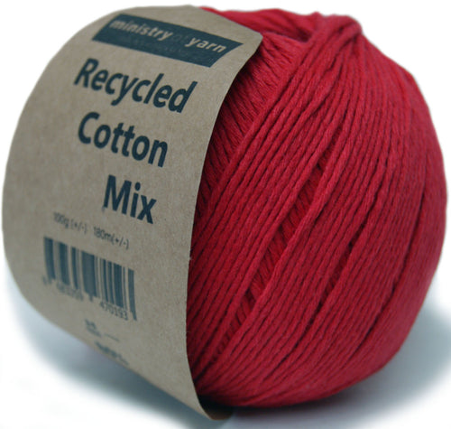 red recycled cotton mix amigurumi yarn small Australia