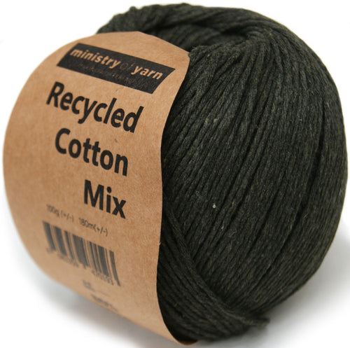 dark grey amigurumi recycled cotton mix yarn Australia