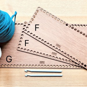 Wooden Crochet Basket Base Australia rectangle oblong