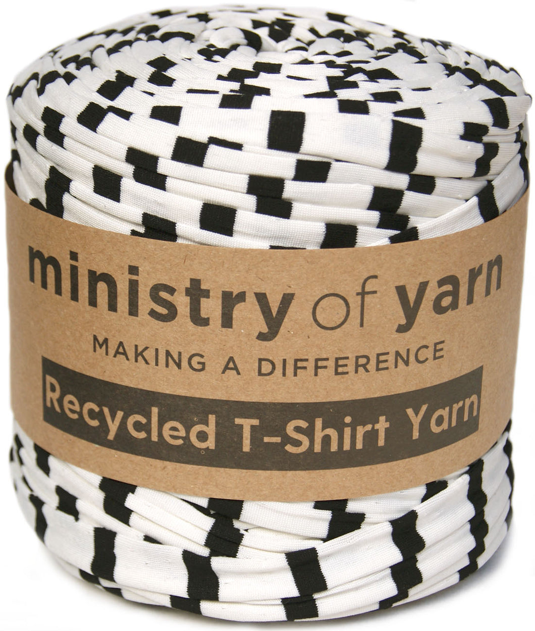 off white and black eco friendly t-shirt yarn Australia
