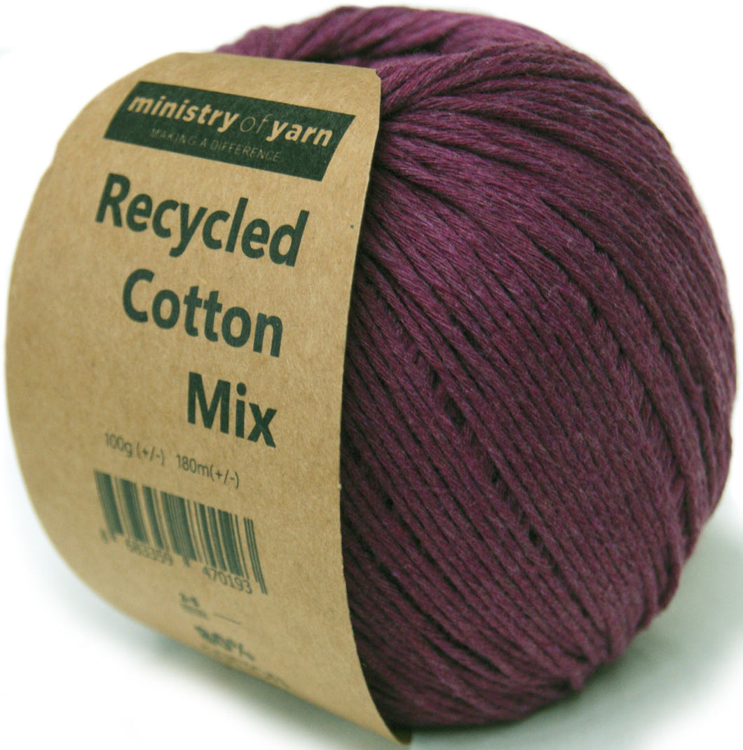 purple recycled cotton mix amigurmi yarn Australia