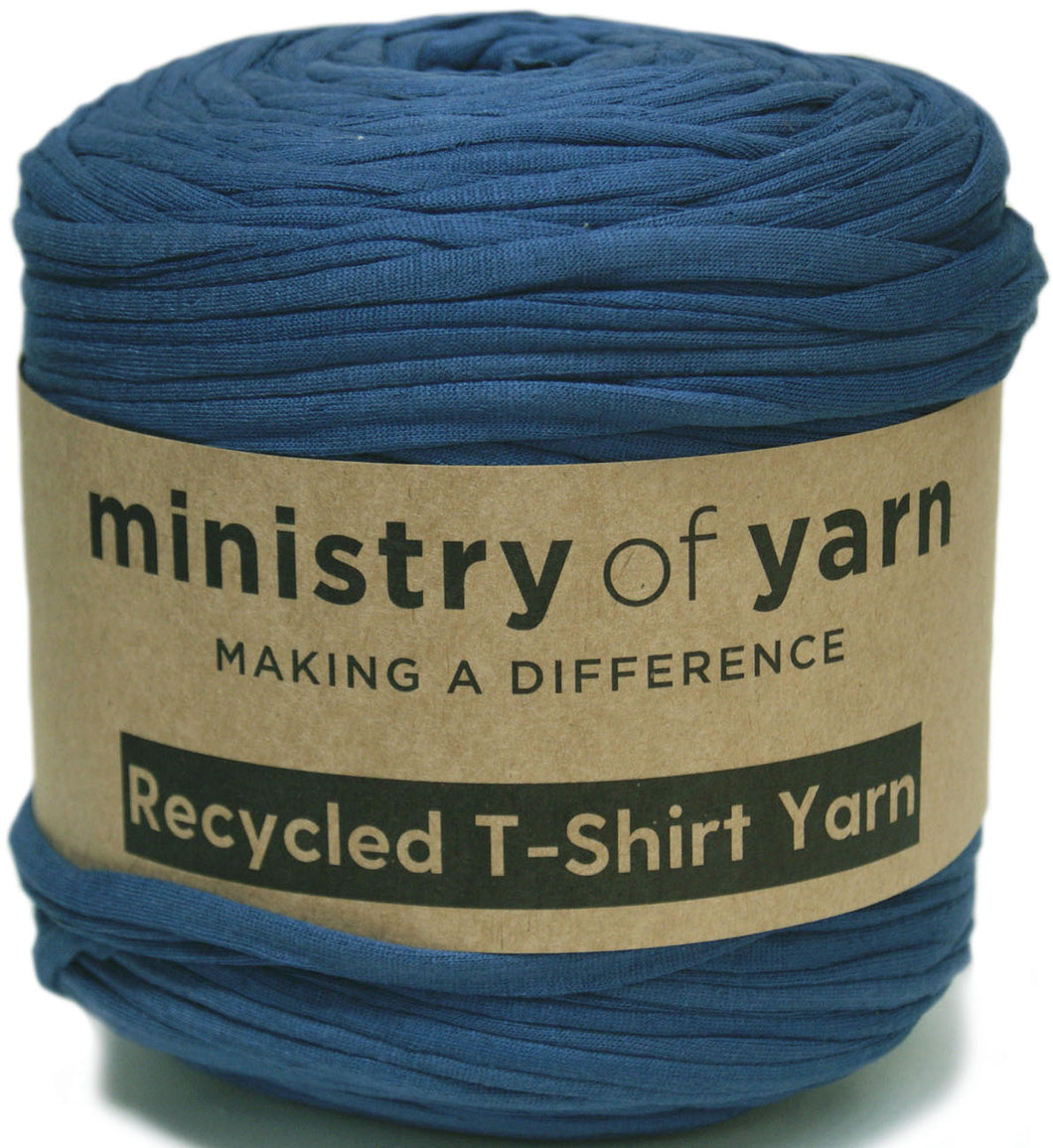 blue recycled t-shirt yarn AUstralia