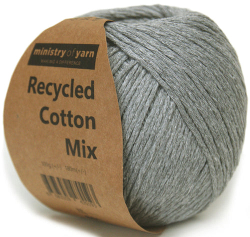 grey marl recycled cotton yarn amigurmi slim little Australia