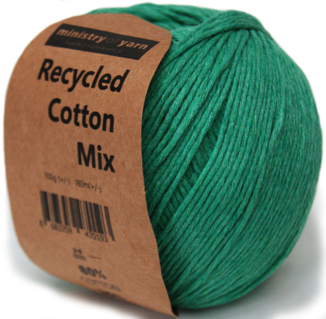 green recycled cotton yarn Australia slim little 